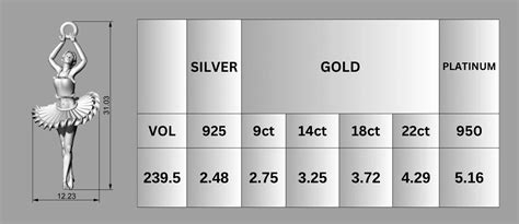 Belly Dancer 3D Model Pendant