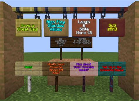 Image result for How to Color Signs in Minecraft Java with No Dyes