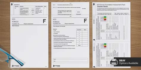 KS3 Forces Assessment Pack - Foundation | Physics | Beyond