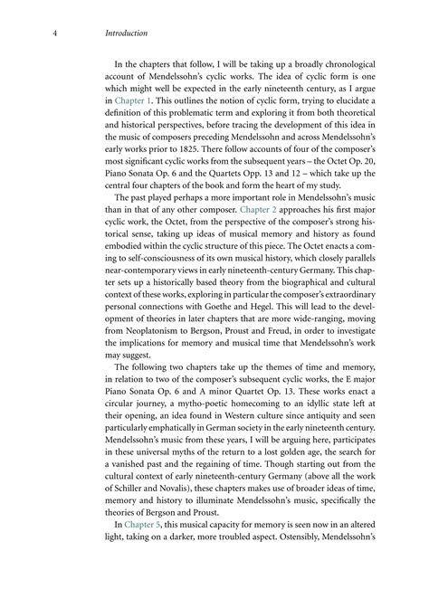 Mendelssohn Time And Memory The Romantic Conception Of Cyclic Form ...
