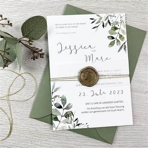 Hochzeit Einladung Baum