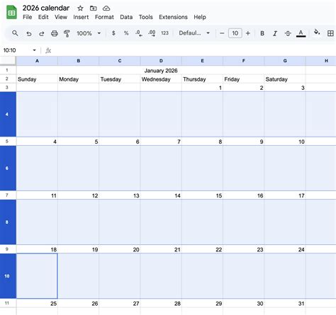 Google Calendar Templates