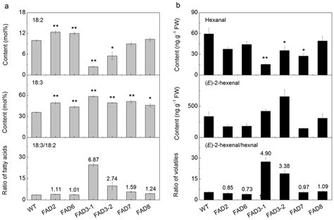 Two ω-3 FADs Are Associated with Peach Fruit Volatile Formation