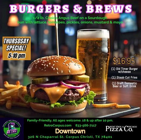 Burgers & Brews - Thursday special! , 326 N Chaparral St., Downtown ...