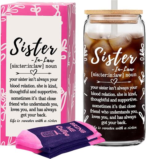 Amazon.com: Hweijm Sister in Law Gifts, Sister in Law Birthday Gifts ...