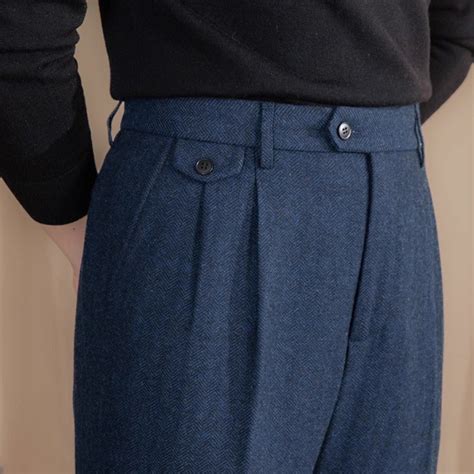 Mens Wool Trousers