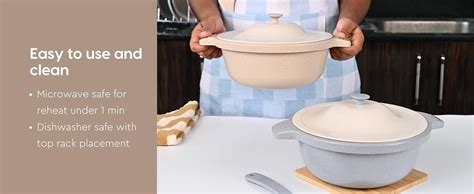 Eha Earth Friendly Serving Bowls with Lid | Microwave Safe | Made with ...