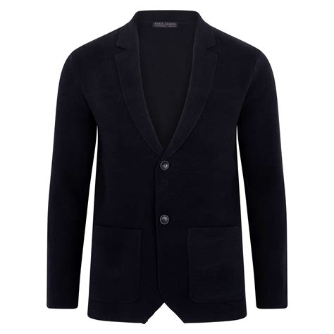 Mens Midweight Cotton Deconstructed Knitted Blazer – Paul James Knitwear