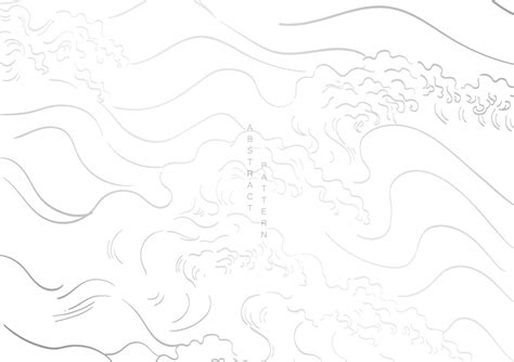 Abstract landscape background with white and grey line pattern vector ...