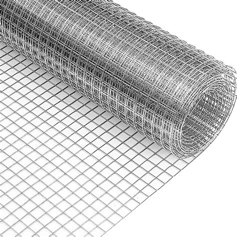 Rete metallica metallica per voliera, zincata, 30 cm x 6 m, per aiuole ...