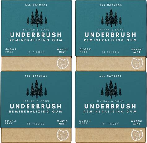 Nathan and Sons - Underbrush Gum - Sugarless Gum with Nano ...