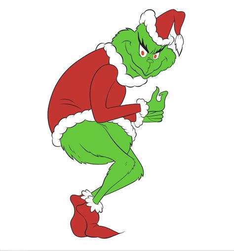 Grinch Stealing Christmas Lights Printable Template - Printable Board Games