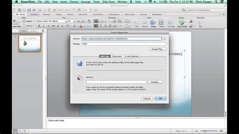 Link a YouTube video in PowerPoint 2011 on Mac - YouTube
