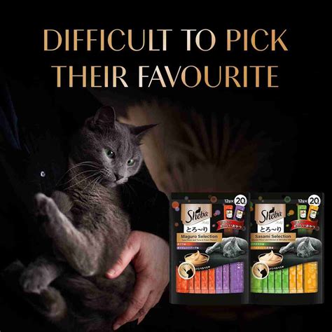 Sheba Tuna Flavor and Tuna & Prawn Maguro Selection Melty Premium Cat ...