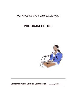 Fillable Online docs cpuc ca cpuc intervenor forms Fax Email Print ...