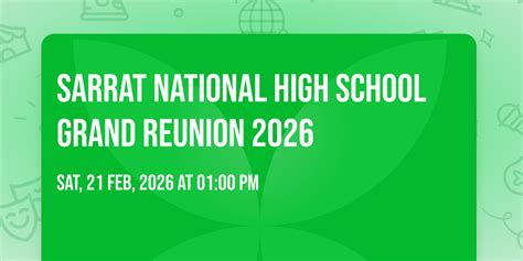 Sarrat National High School Grand Reunion 2026, Sarrat National High ...