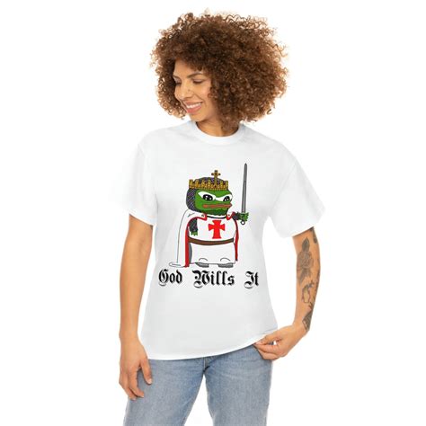 Crusader Pepe "God Wills It" Tee – 4LibertyShop