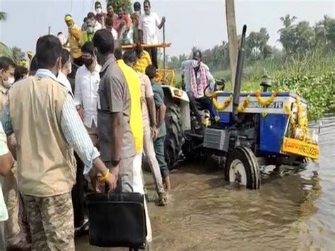 TDP's Nara Lokesh narrowly escapes accident