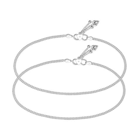 Buy 925 Sterling Silver Modern Anklets for Women and Girls | TrueSilver