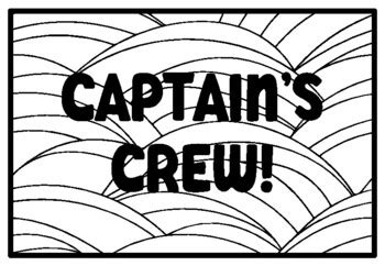 CAPTAIN'S CREW! Pirate Coloring Pages, Pirate Classroom Quotes ...