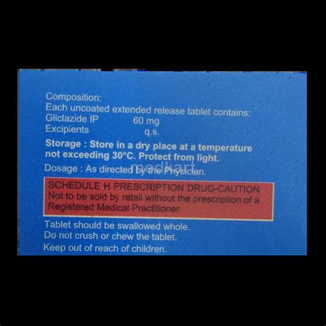 NOBEGLIZ XR 60MG TABLET 10'S Price, Uses, Side Effects & Substitutes ...