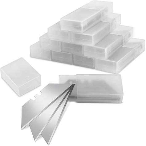 Amazon.com: Romeda 100 Pcs Utility Knife Blade, SK5 High Carbon Steel Box Cutter Blades Refills ...