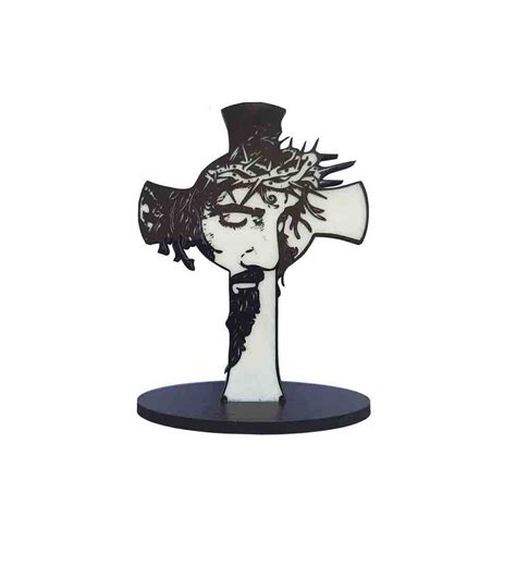 SK CRAFT Wooden Dashboard Jesus face Cross,Perfect for Gifting ...