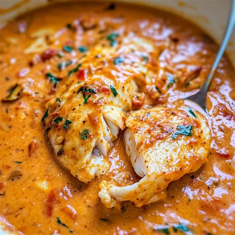 Tilapia in Roasted Pepper Sauce