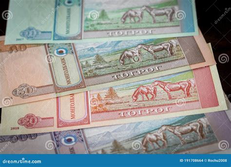 Mongolian Currency, Tugrik Money, Various Banknotes Stock Photo - Image of mongolia, business ...