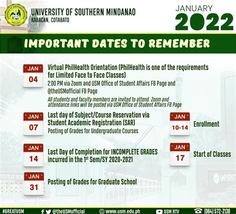 Usm Academic Calendar - prntbl.concejomunicipaldechinu.gov.co