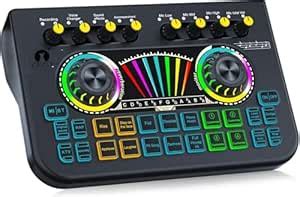 Cezo X3 Professional Live Streaming USB Audio Interface with 2 mic ...