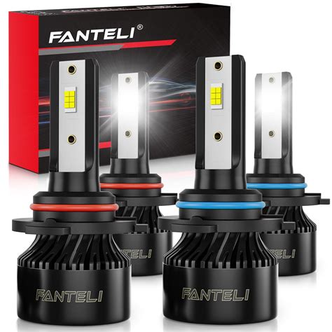 Snapklik.com : FANTELI 9005 9006 LED Bulb, 68000LM 6500K Cool White Fog ...