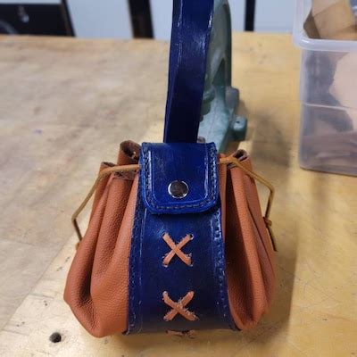 Image result for Pattern for Drawstring Leather Pouch