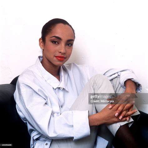British singer songwriter Sade Adu, lead singer of the R&B group ...