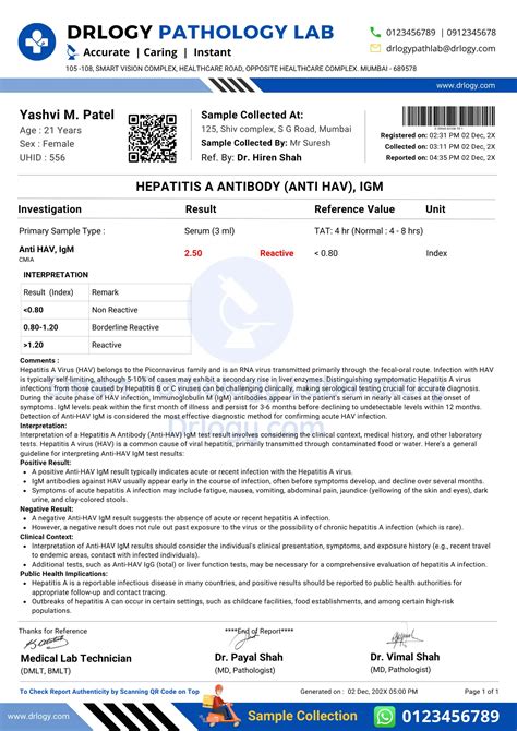 Hepatitis A Antibody (Anti HAV IgM) Test:Overview & Results | Drlogy