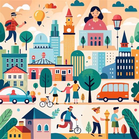 City with People 的图像结果