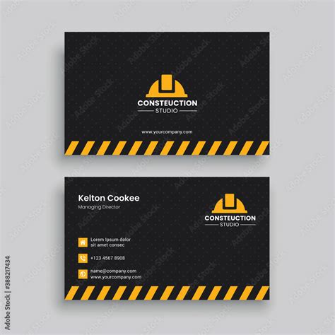 Best Construction Business Card Design 的图像结果