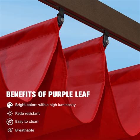 PURPLE LEAF Home and Garden 10-ft W x 13-ft L x 8-ft H Terra Red Metal ...