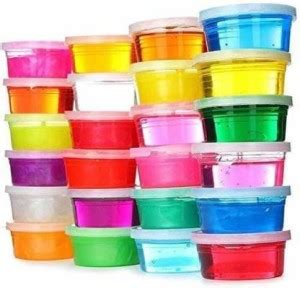 BVM GROUP PCCK OF 24 Scented 5D Slime Putty Toy Multicolor Putty Magic ...