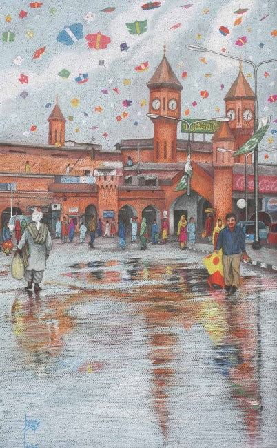 Lahore woodcut | Fountain Ink