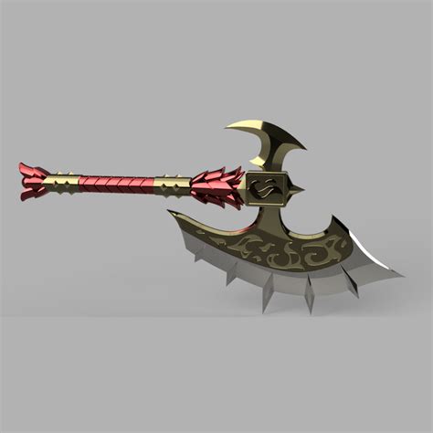 STL file Fire Legion Axe・Template to download and 3D print・Cults