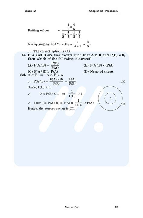 Image result for Probability Class 12 NCERT Solutions