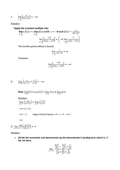Image result for Limit Examples and Solutions