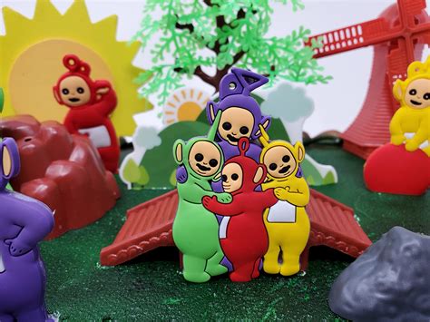 Teletubbies Cake Topper Set Featuring Po, Dipsy, Lala, Tinky Winky and ...