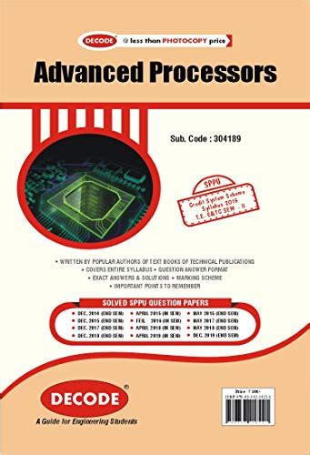 Advanced Processors for SPPU 15 Course (TE - II - E&Tc - 304189) - 2020 ...