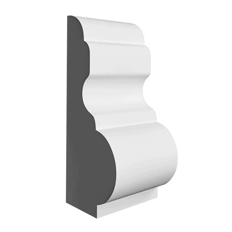 Baseboard Cap EWBC13 Traditional 1 3/8" Tall X 11/16" Base Cap