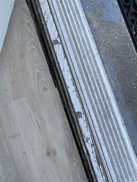 What to put in gap between LVP and exterior door : r/Flooring