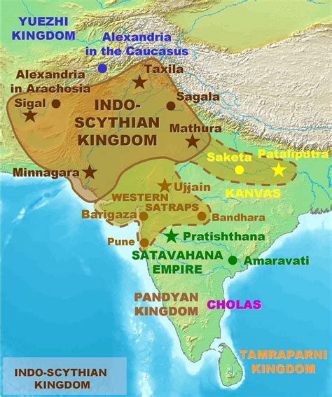Physical Map Of Ancient India
