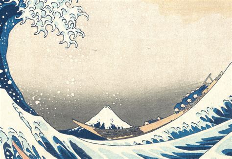 Hokusai Great Wave Woodblock Print "The Waves Off The Coast Of
