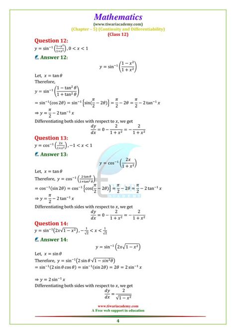 Image result for Class 12 Math Exercise 5.1 Viba